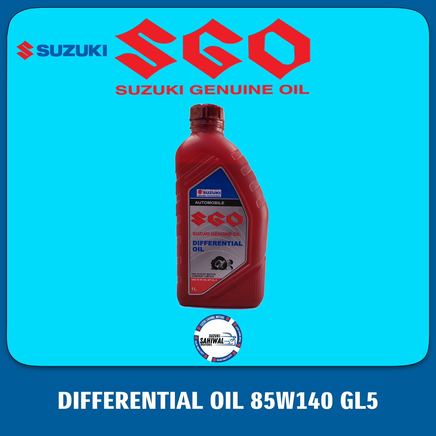 SUZUKI DIFFERENTIAL OIL 85W140 GL5 - Suzuki Parts